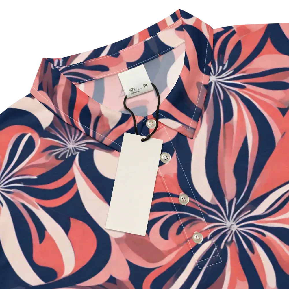 Navy Petal Voltage on Men's Slim Fit Polo Shirt — Product details