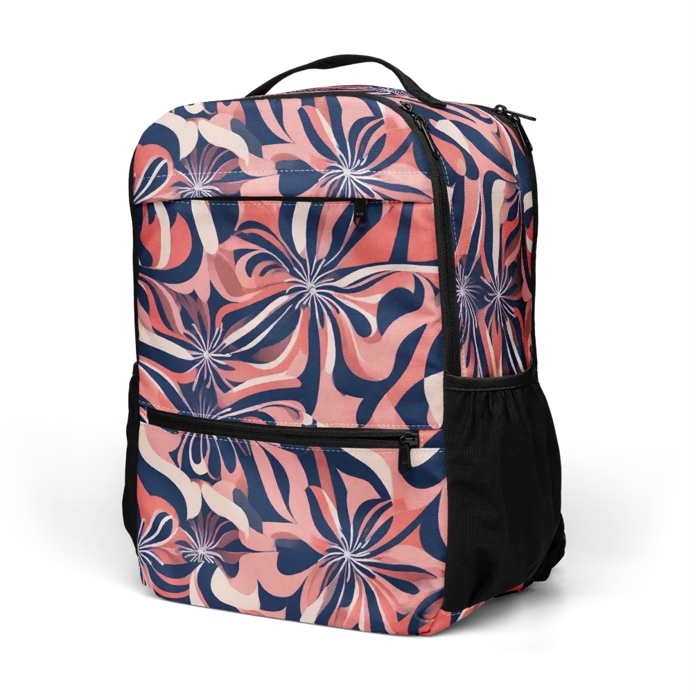 Navy Petal Voltage on Utility Backpack — Left Front