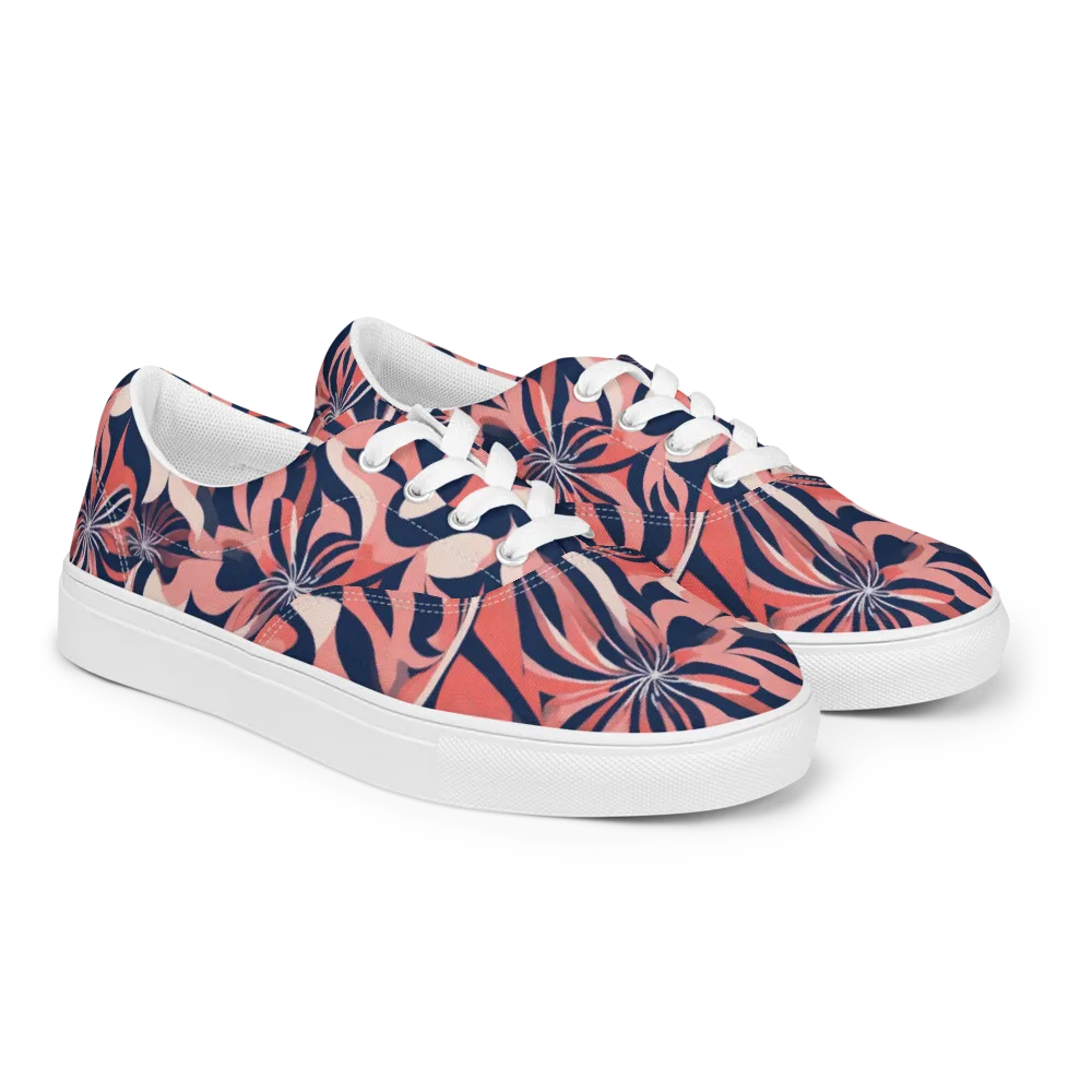 Navy Petal Voltage on Men's Lace-Up Canvas Shoes — Right Front