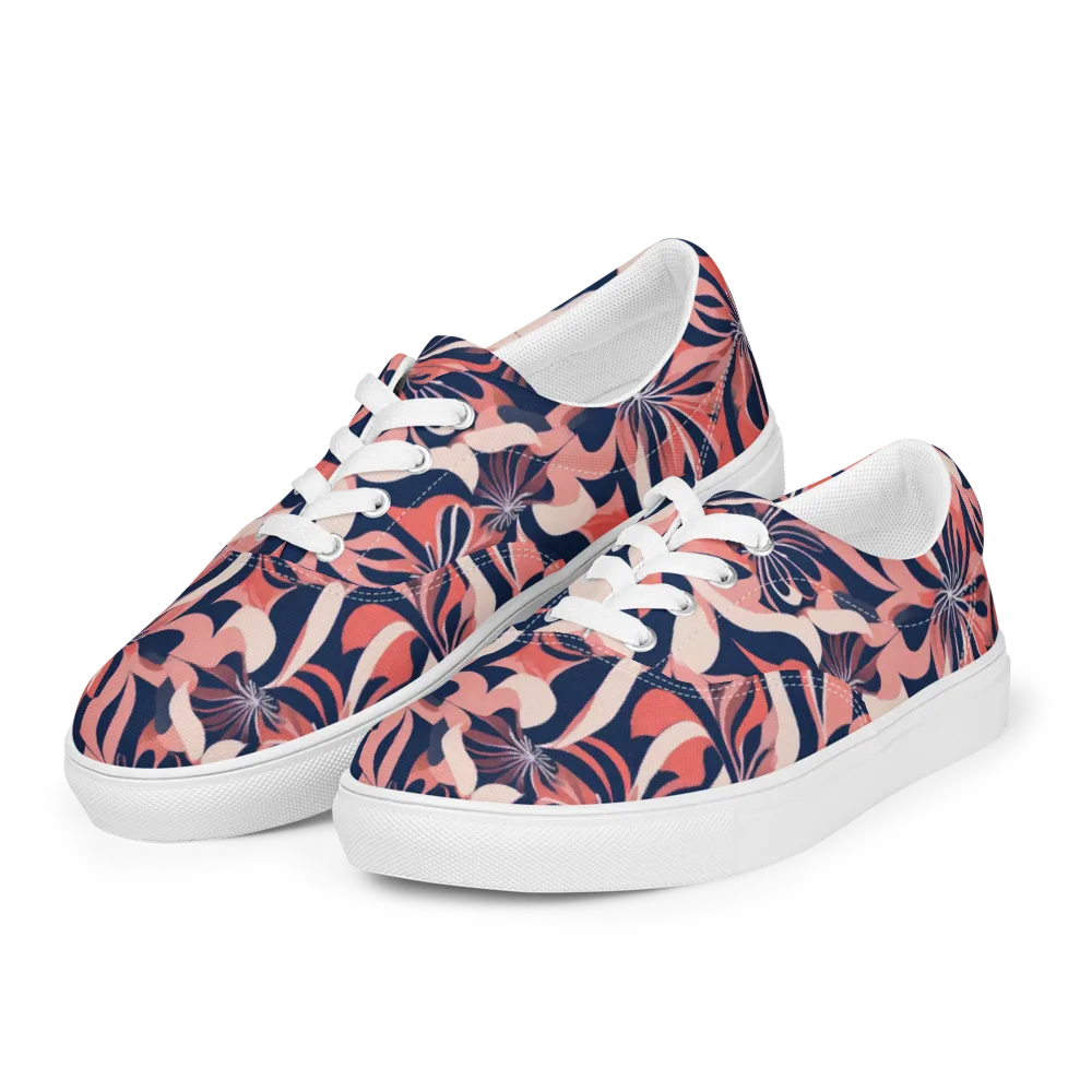 Navy Petal Voltage on Men's Lace-Up Canvas Shoes — Left Front