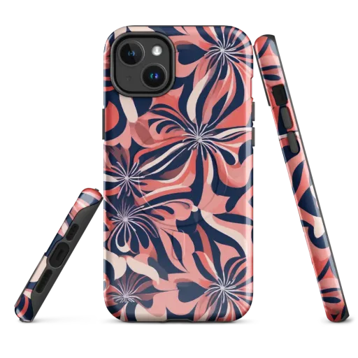 Navy Petal Voltage on a MagSafe Tough Case for iPhone®