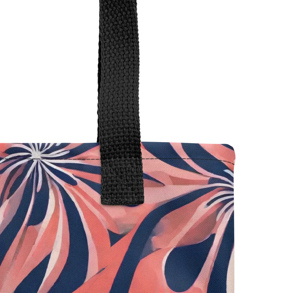 Navy Petal Voltage on Tote Bag — Product details