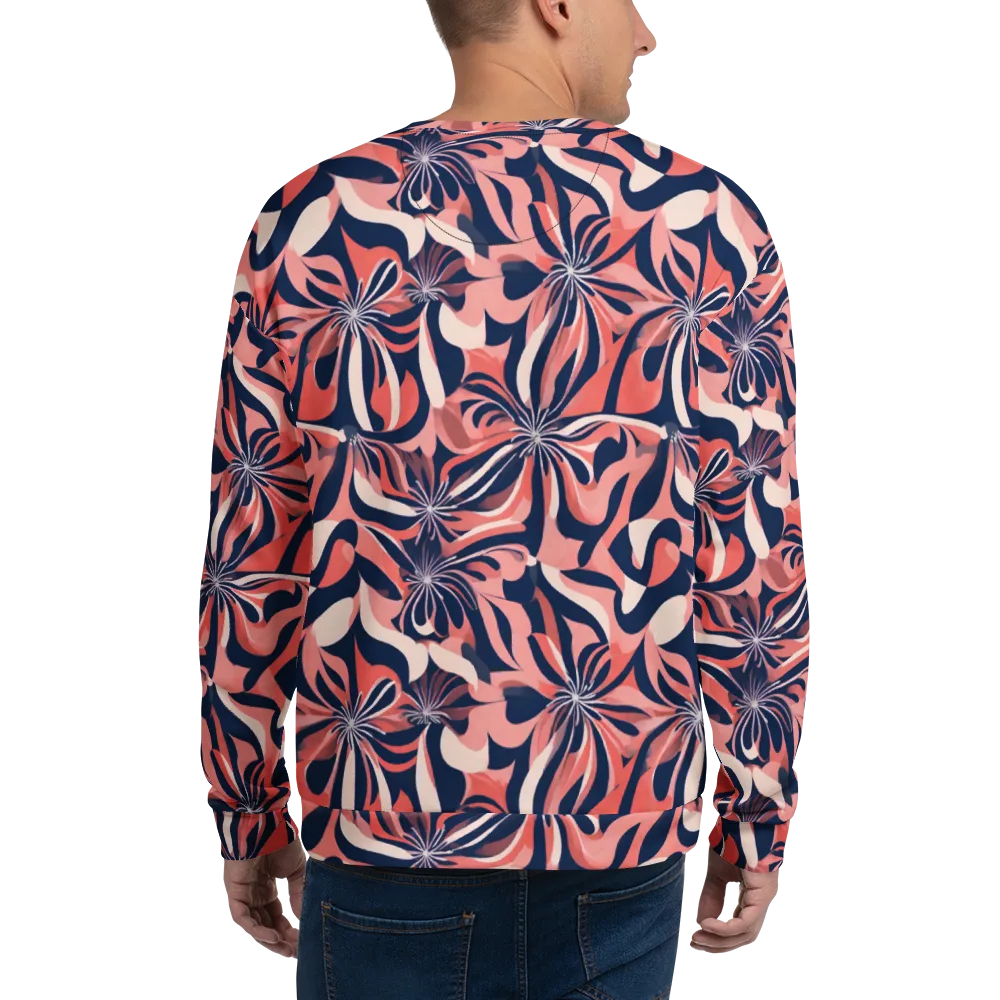 Navy Petal Voltage on Sweatshirt — Back