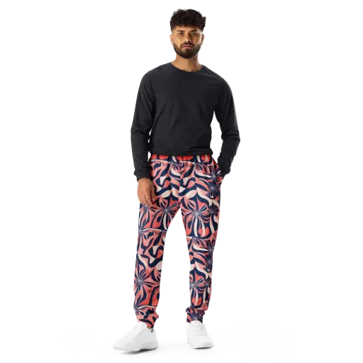 Navy Petal Voltage on a Men's Joggers