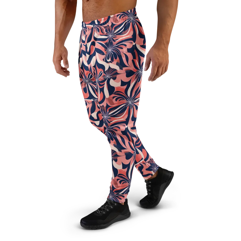 Navy Petal Voltage on Men's Joggers — Left