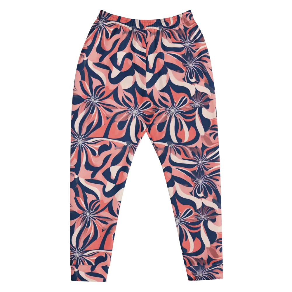 Navy Petal Voltage on Men's Joggers — Front