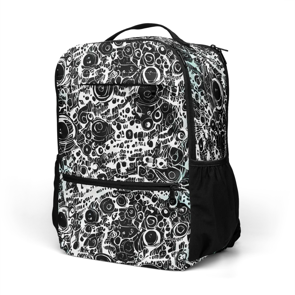 Static Bloom on Utility Backpack — Left Front