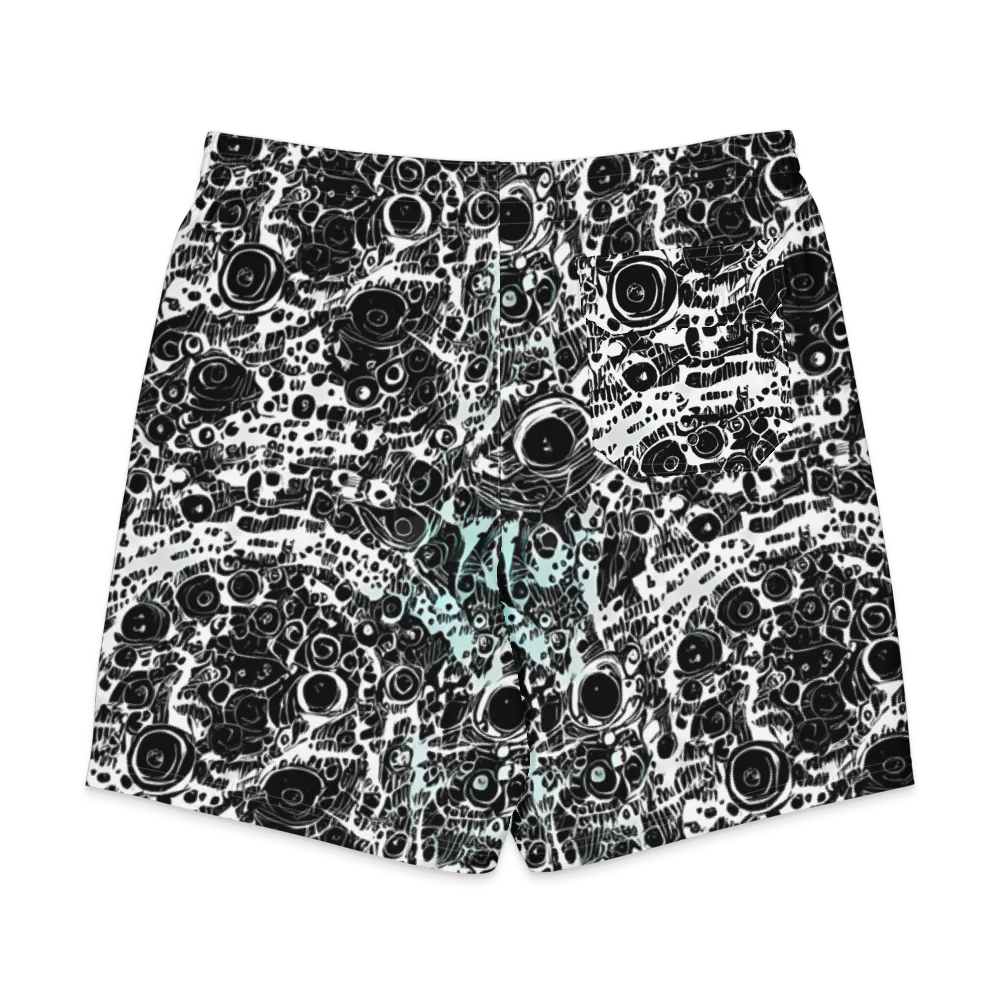 Static Bloom on Men's Board Shorts — Back