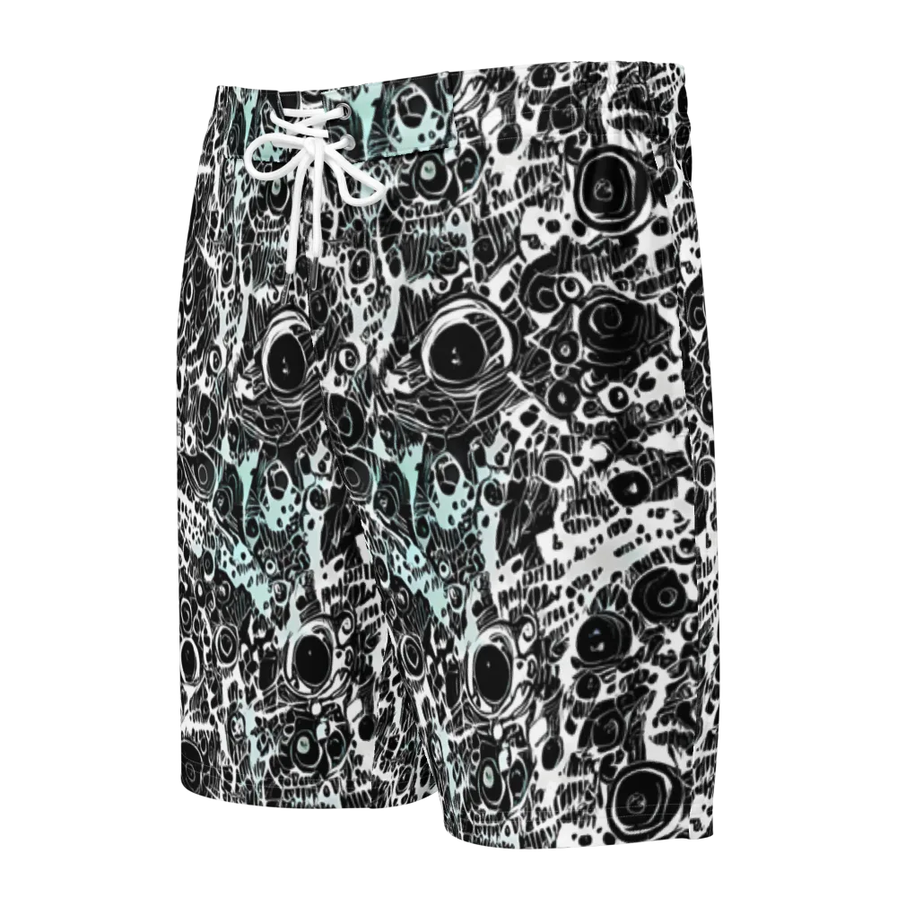 Static Bloom on Men's Board Shorts — Front