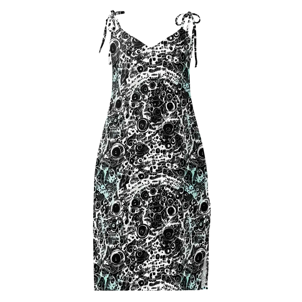 Static Bloom on Slip Dress — Front