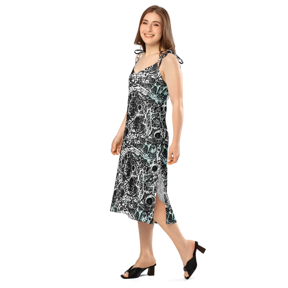 Static Bloom on Slip Dress — Left Front