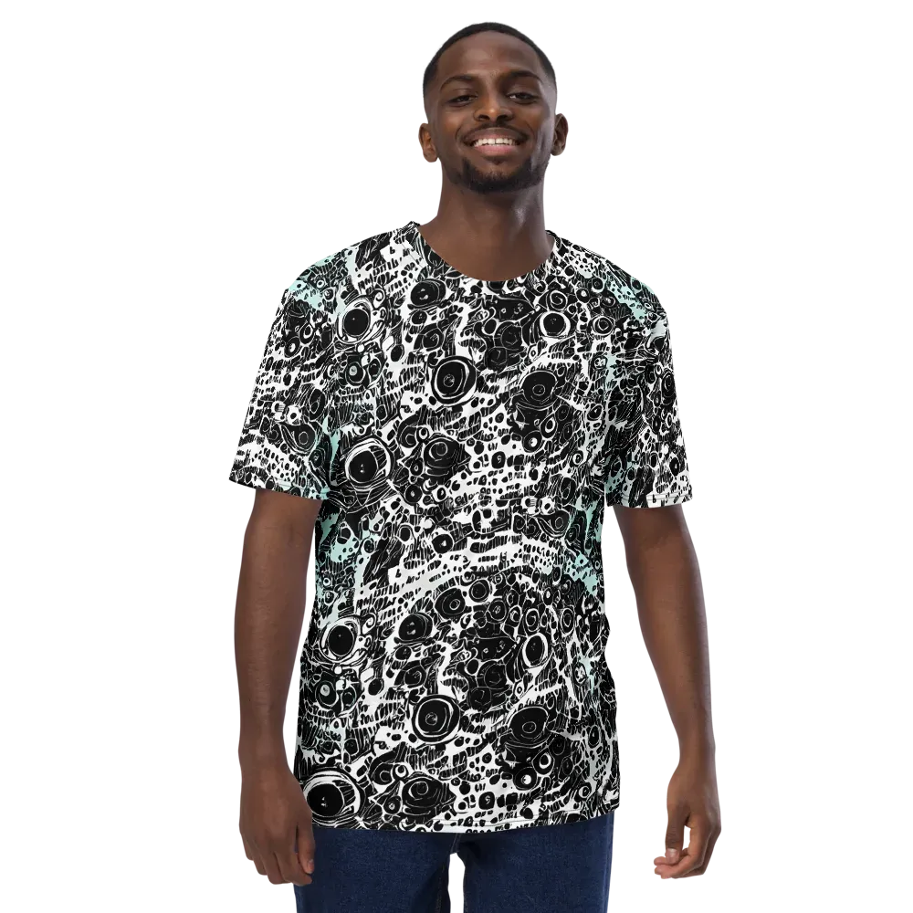Static Bloom on Men's Crew Neck T-Shirt — Front