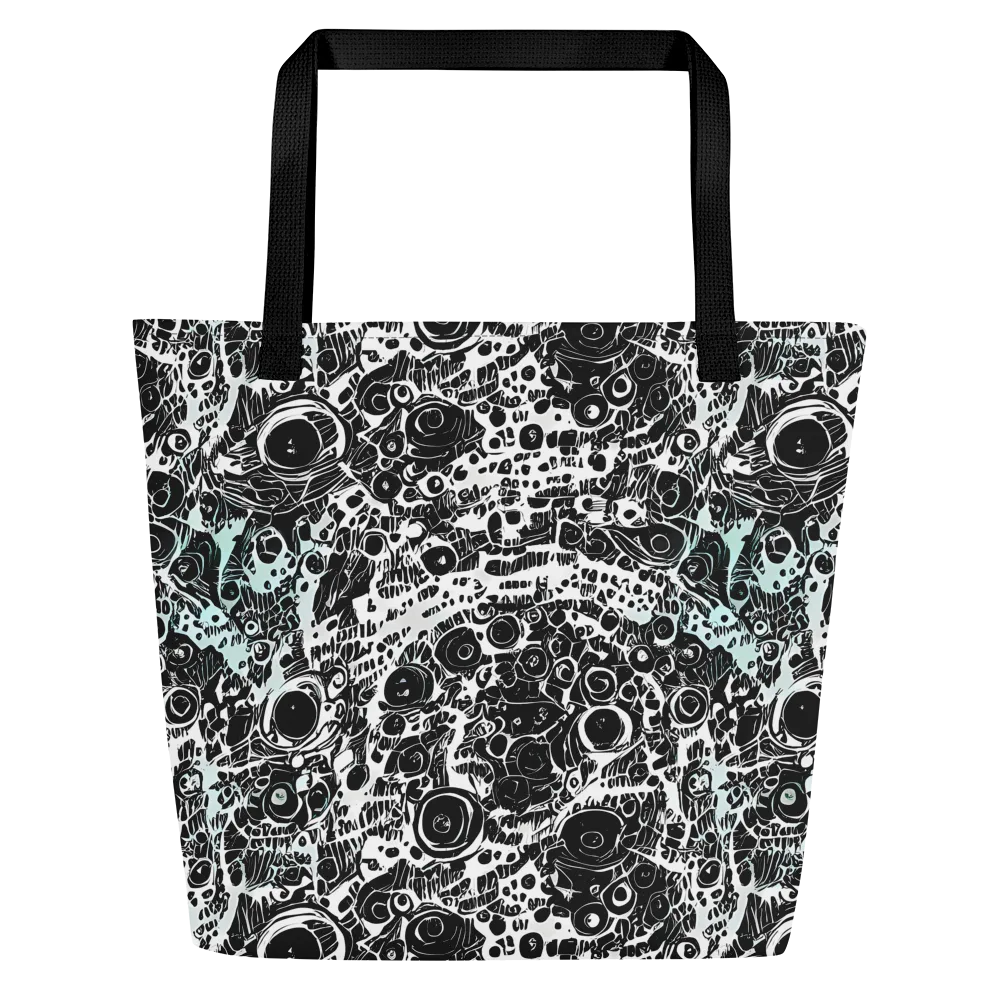 Static Bloom on Large Tote Bag W/ Pocket — Front