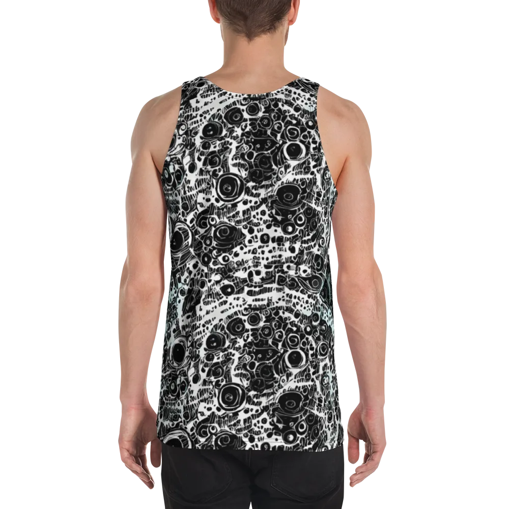 Static Bloom on Men's Tank Top — Back