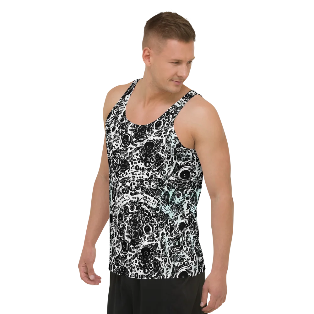 Static Bloom on Men's Tank Top — Left Front