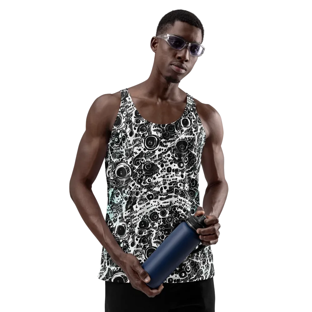 Static Bloom on Men's Tank Top — Front