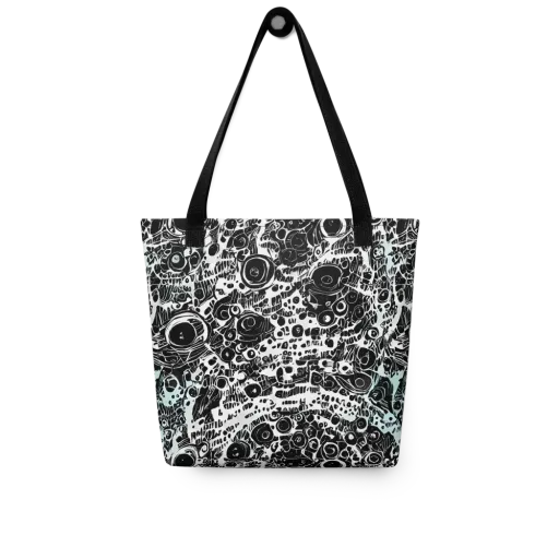 Static Bloom on a Tote Bag