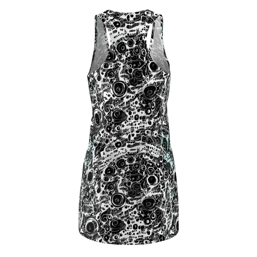 Static Bloom on Racerback Dress — Back
