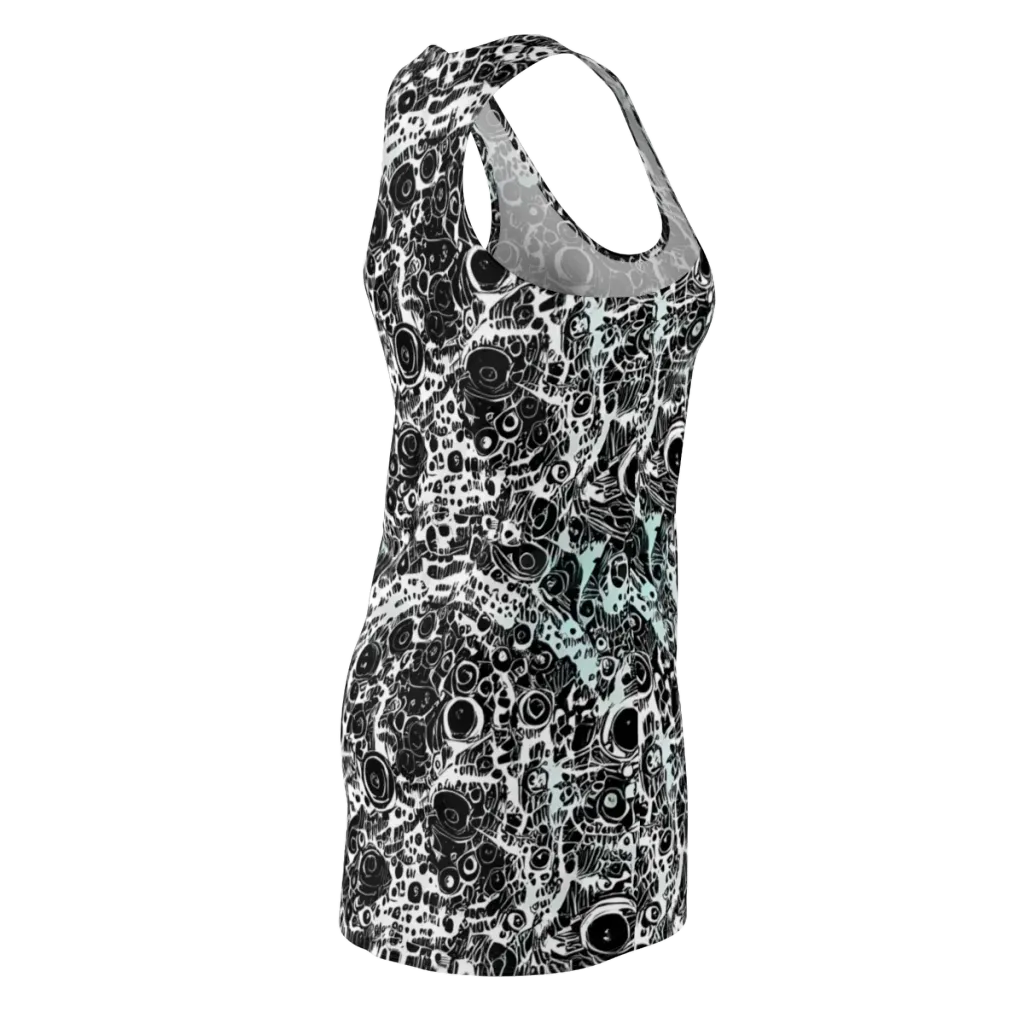 Static Bloom on Racerback Dress — Back Side