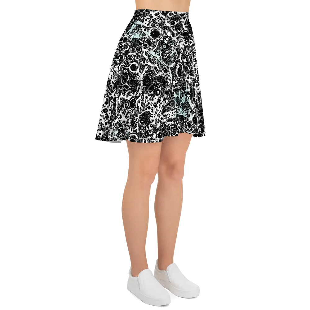 Static Bloom on Skater Skirt — Right