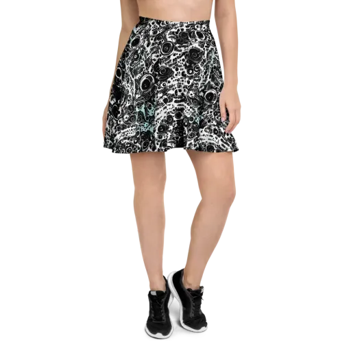 Static Bloom on a Skater Skirt