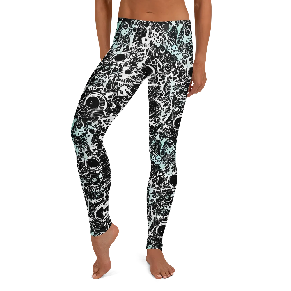 Static Bloom on Leggings — Front