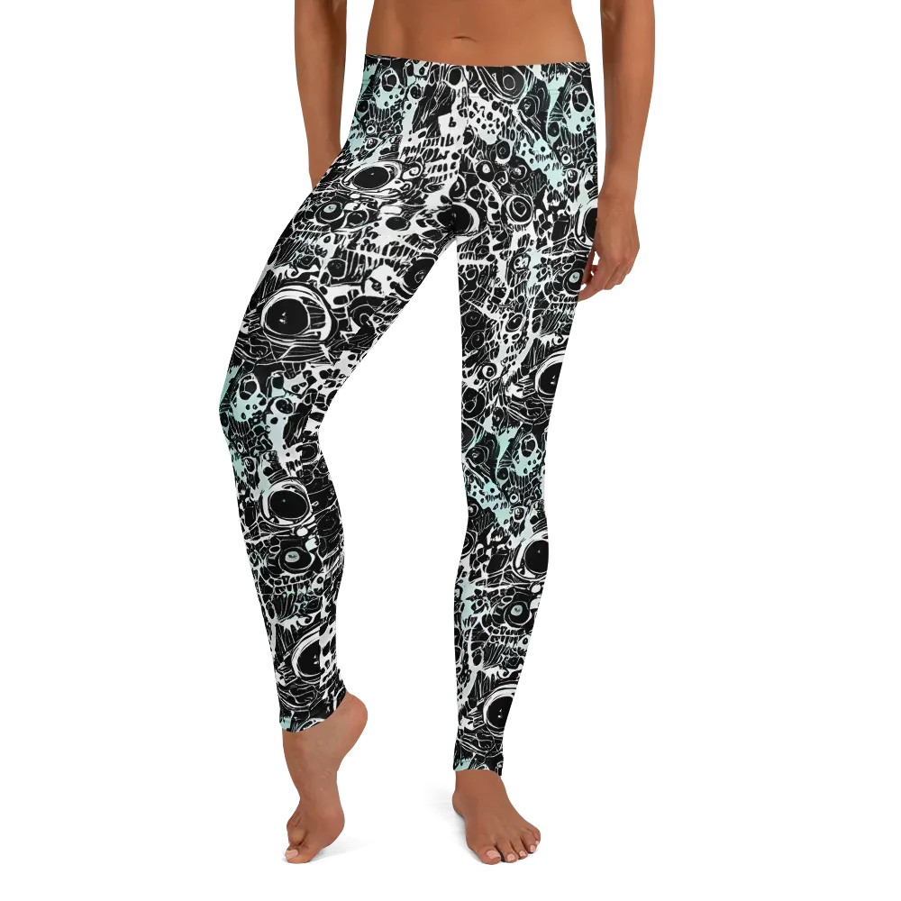 Static Bloom on Leggings — Front