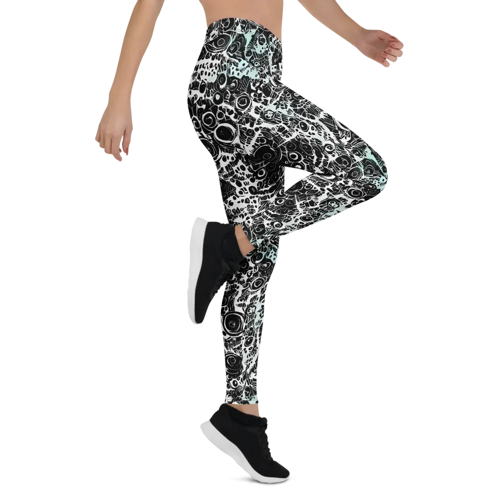 Static Bloom on Leggings — Right