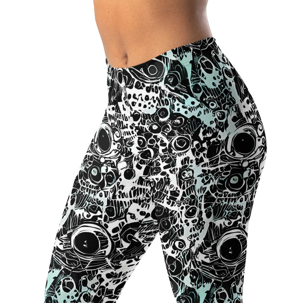 Static Bloom on Leggings — Left Front