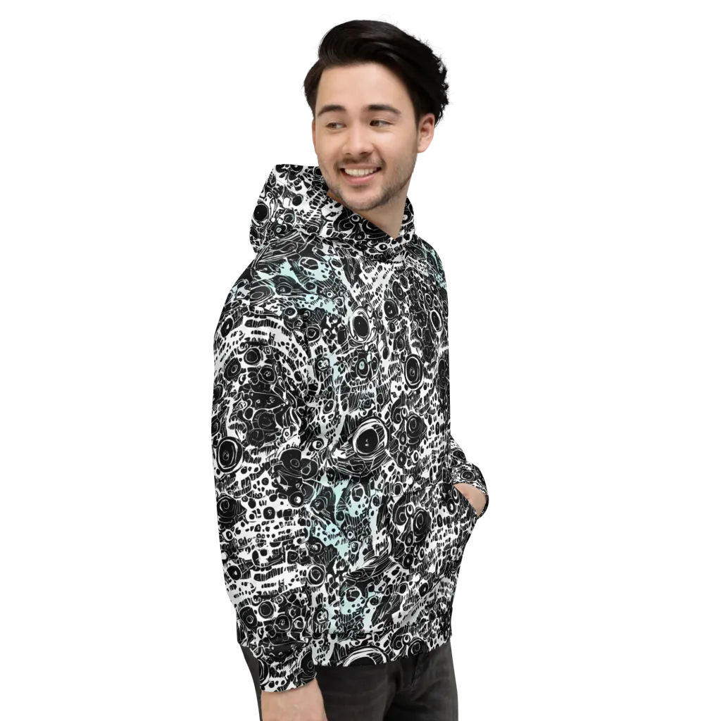 Static Bloom on Hoodie — Right