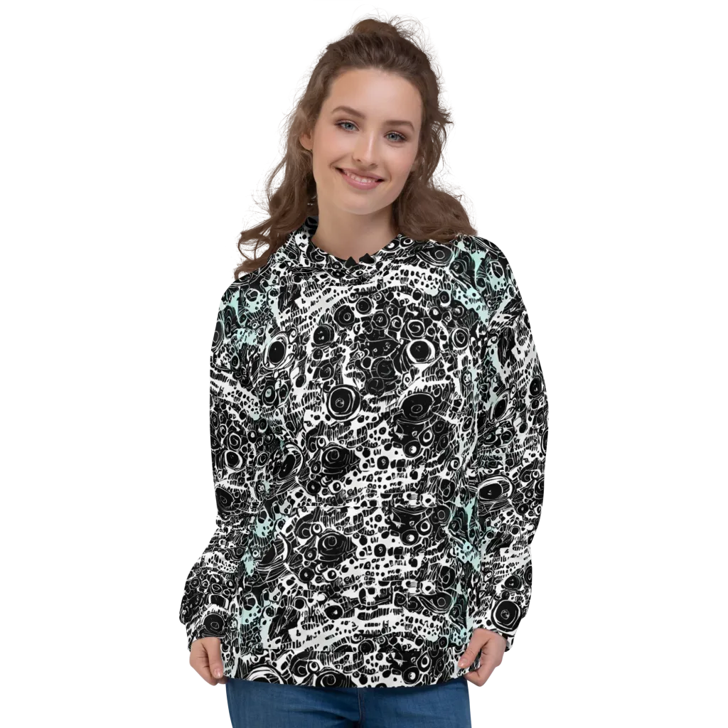 Static Bloom on Hoodie — Front