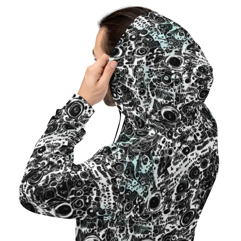 Static Bloom on Hoodie — Back