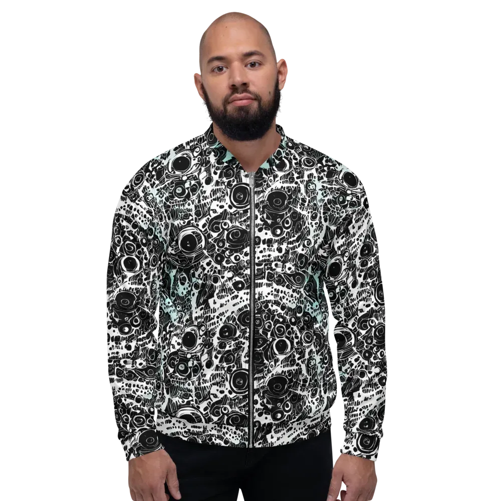 Static Bloom on Bomber Jacket — Front