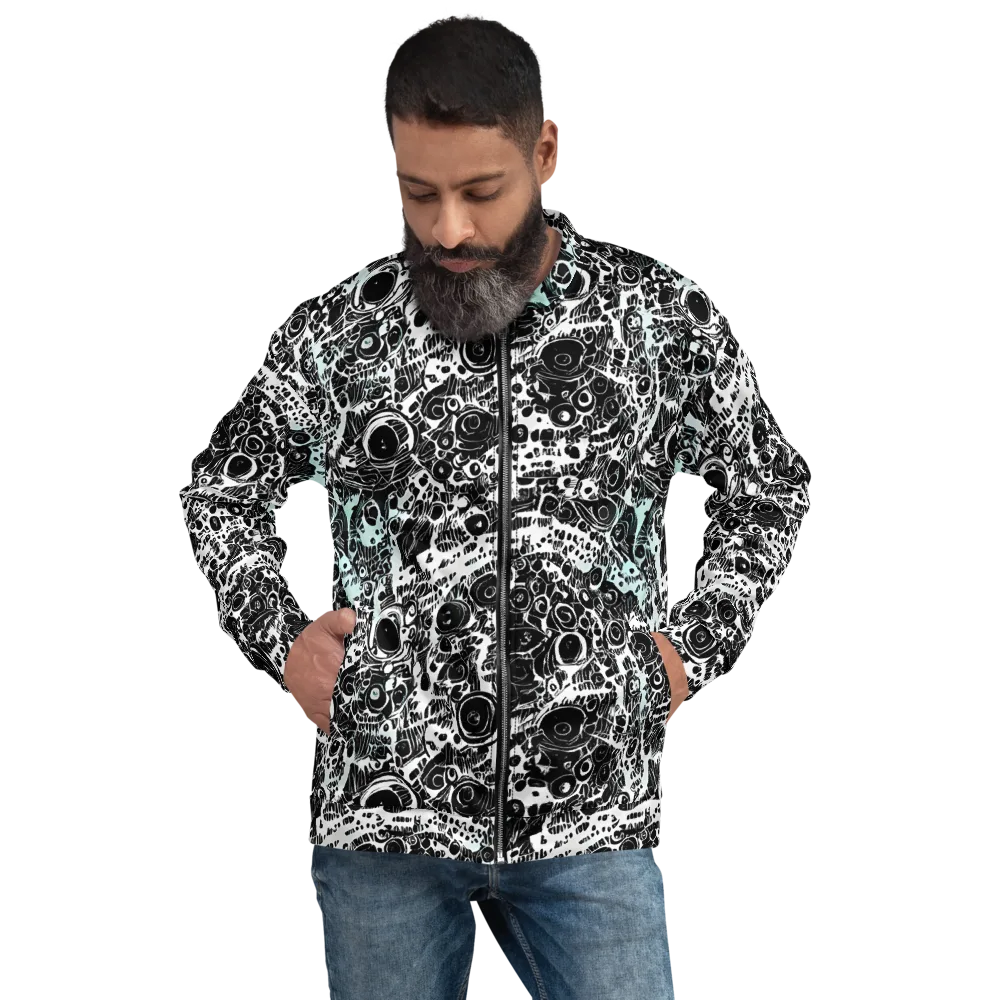 Static Bloom on Bomber Jacket — Front