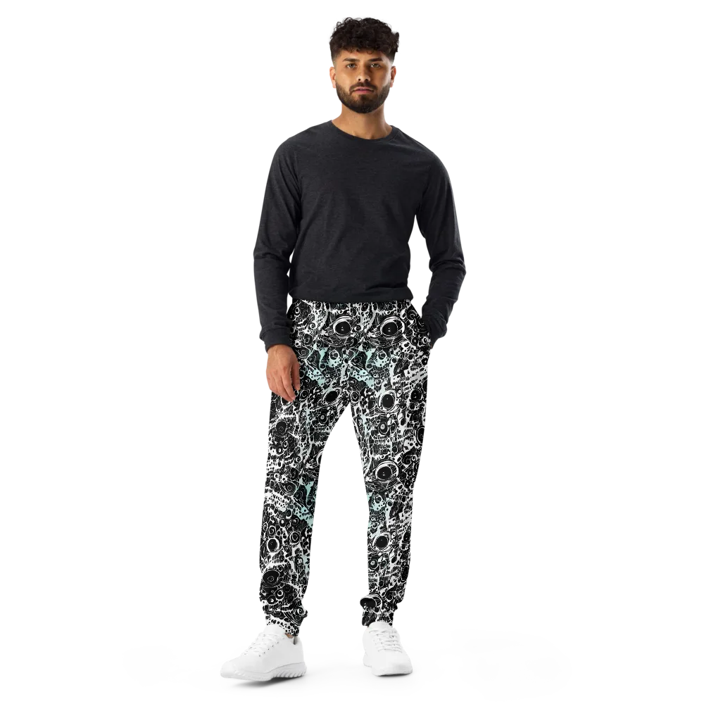 Static Bloom on Men's Joggers — Front