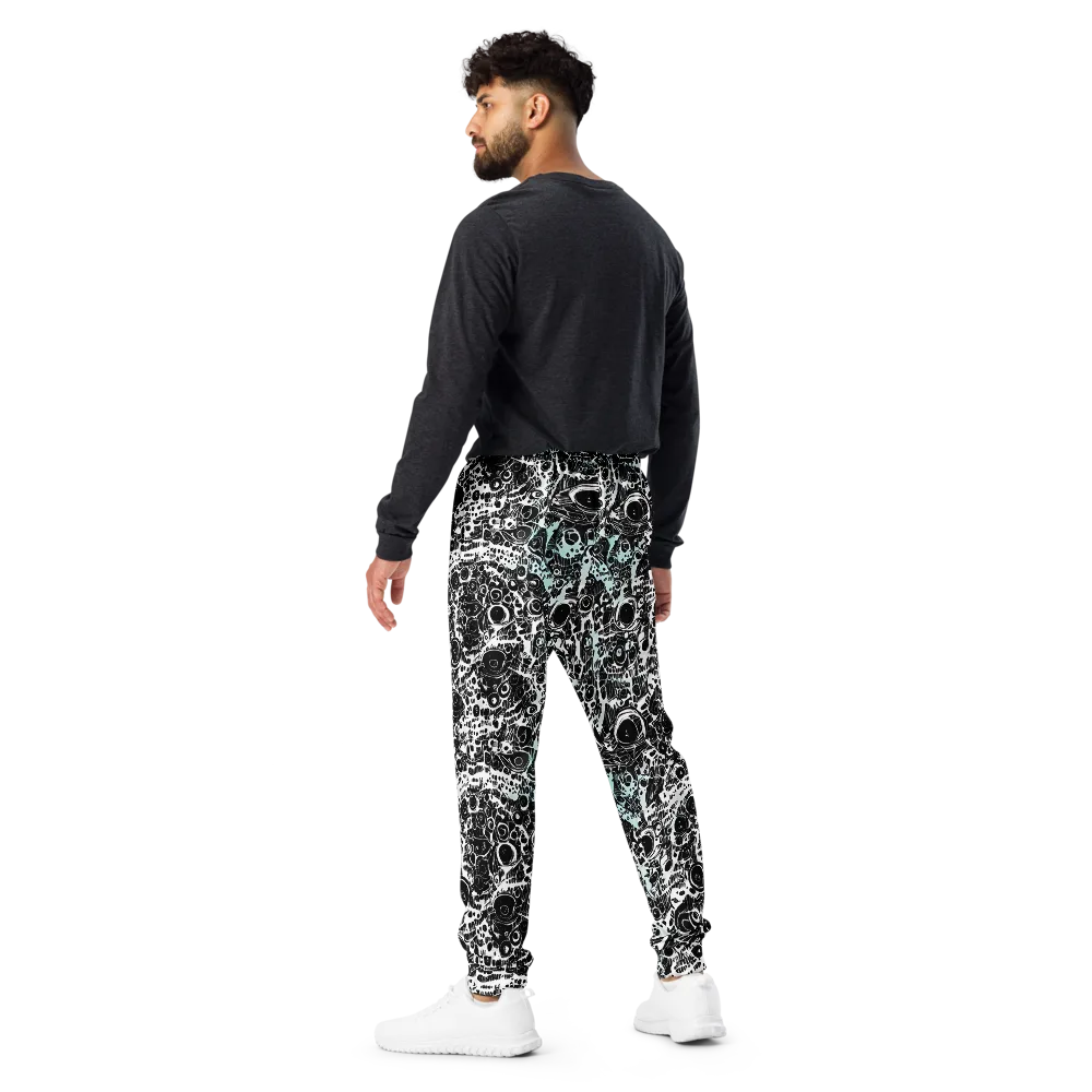 Static Bloom on Men's Joggers — Back