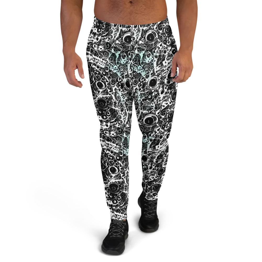 Static Bloom on Men's Joggers — Front