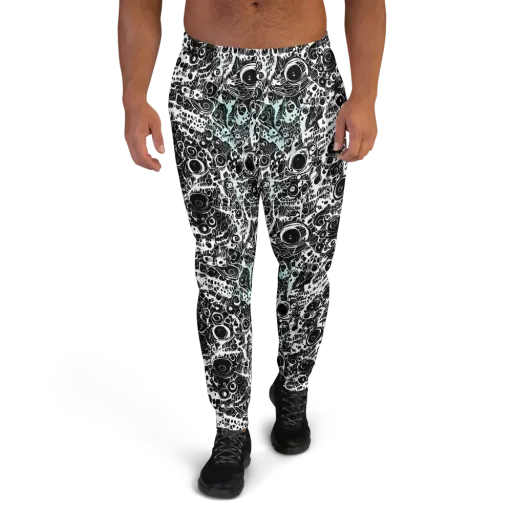Static Bloom on a Men's Joggers