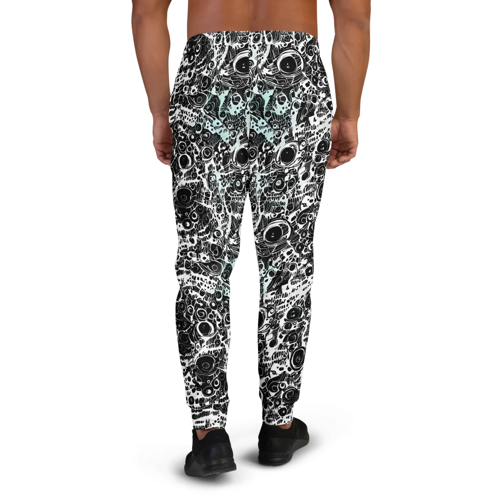 Static Bloom on Men's Joggers — Back