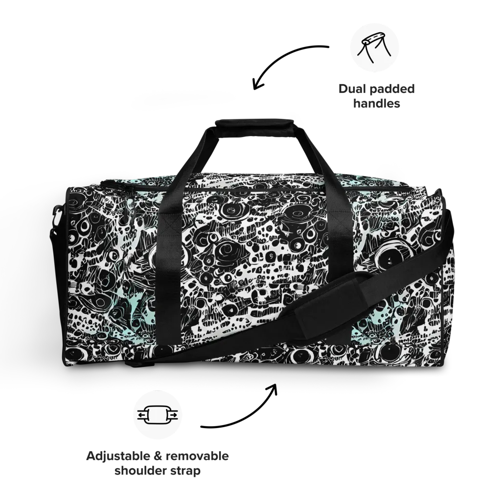 Static Bloom on Duffle Bag — Front