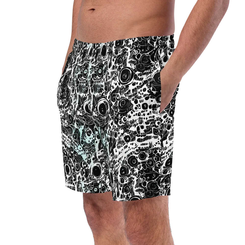 Static Bloom on Swim Trunks — Left Front