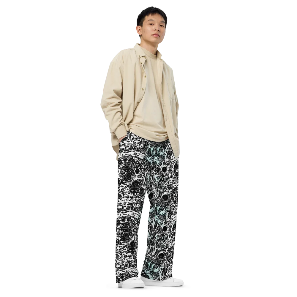 Static Bloom on Wide-Leg Pants — Right Front