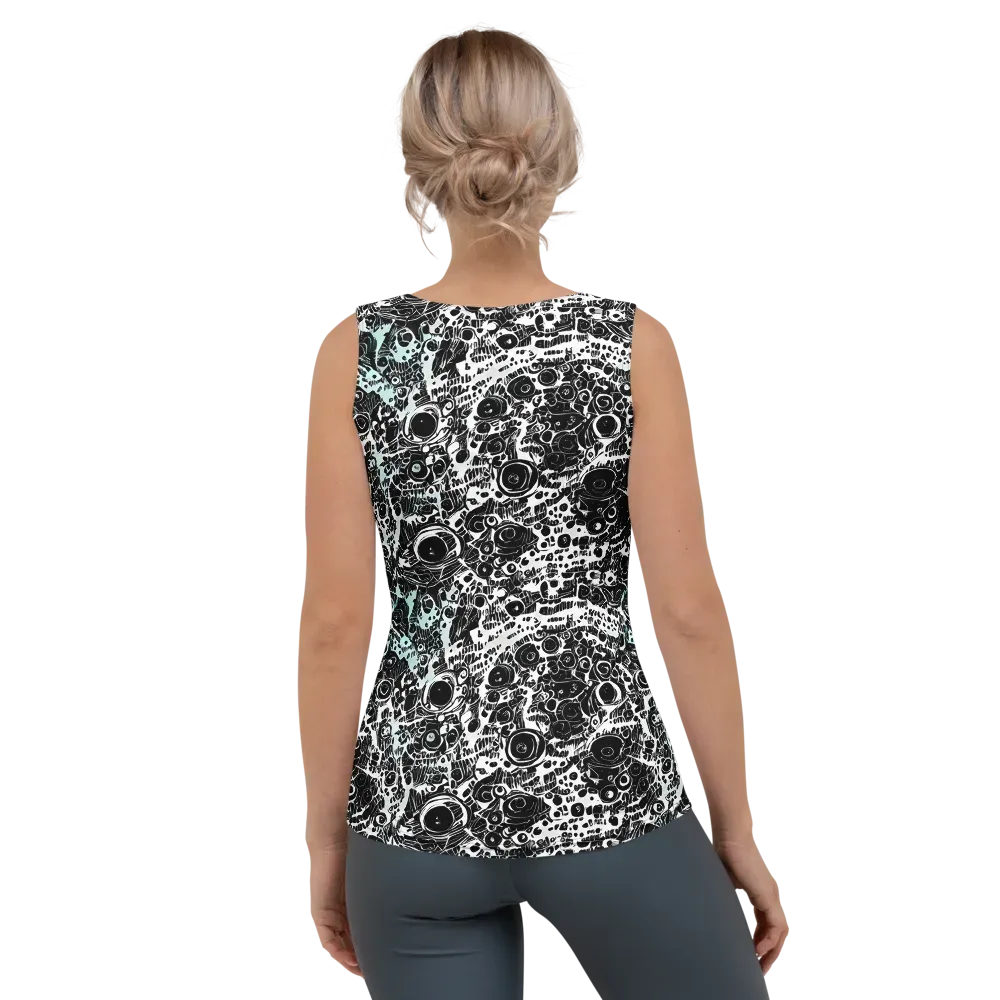 Static Bloom on Women's Tank Top — Back