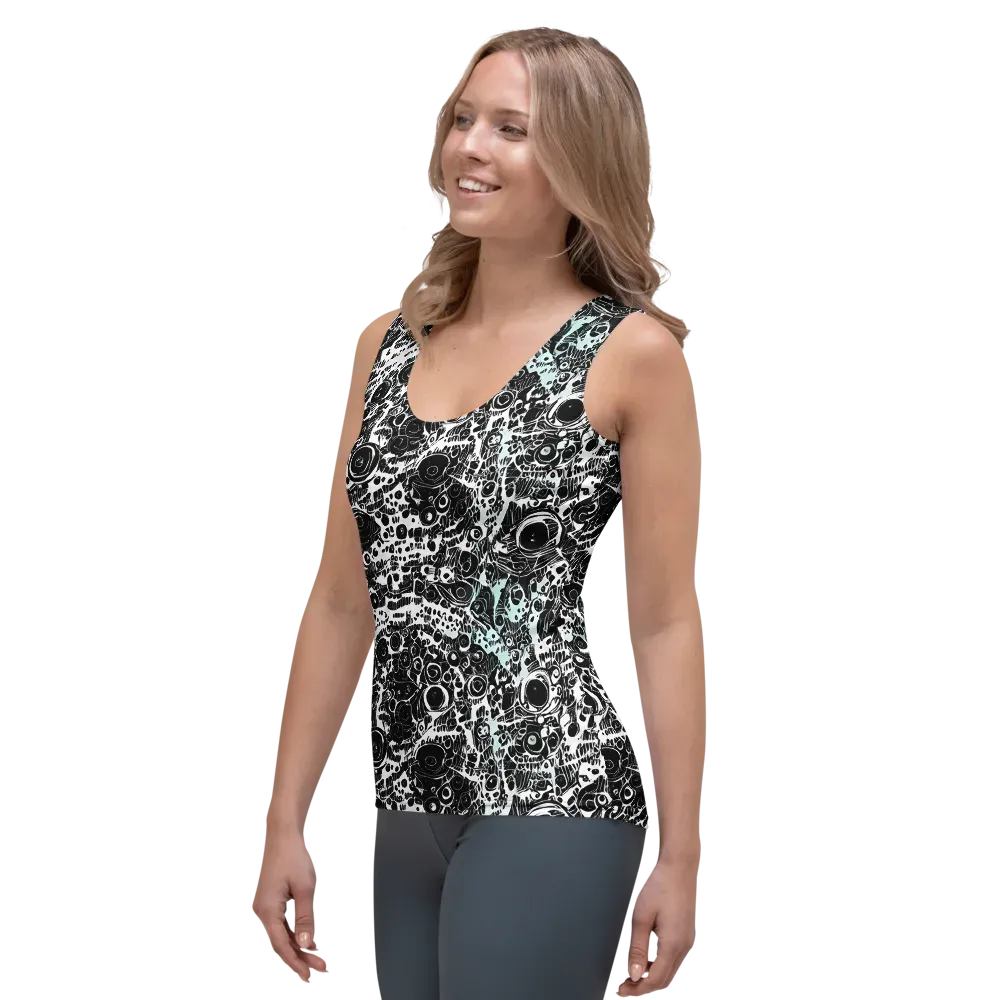 Static Bloom on Women's Tank Top — Left Front