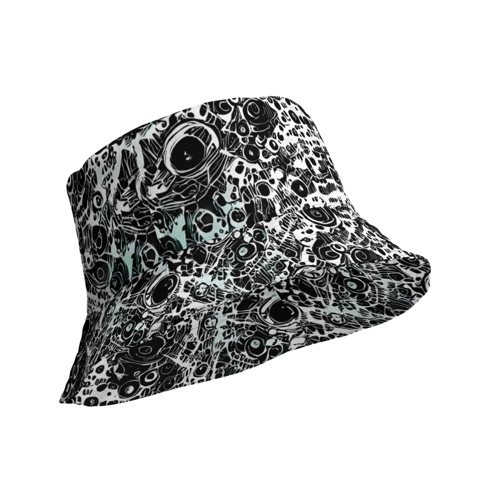 Static Bloom on Reversible Bucket Hat — Product details Outside
