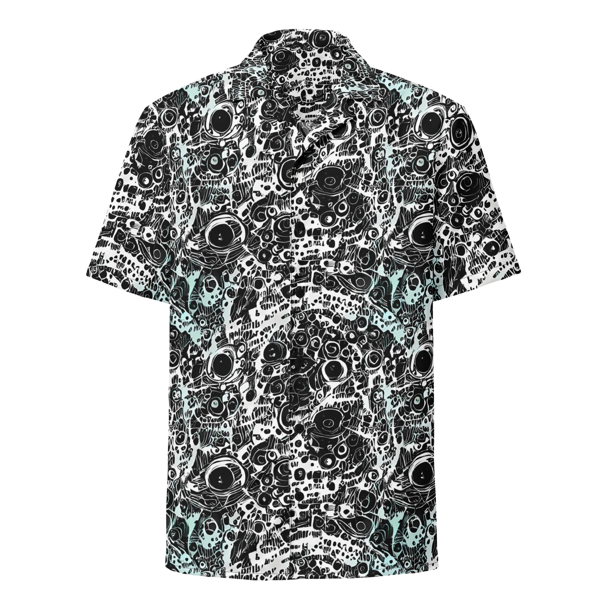 Static Bloom on Button Shirt — Front
