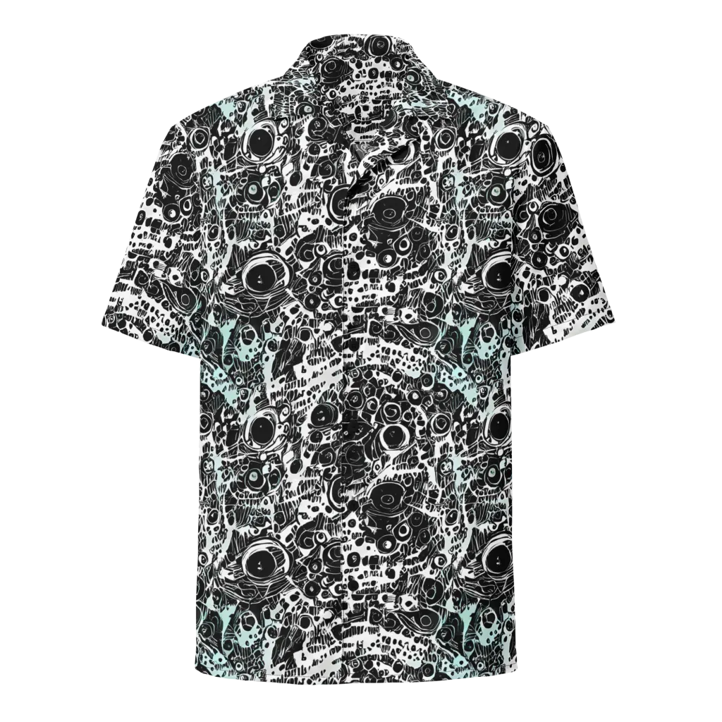 Static Bloom on Button Shirt — Front