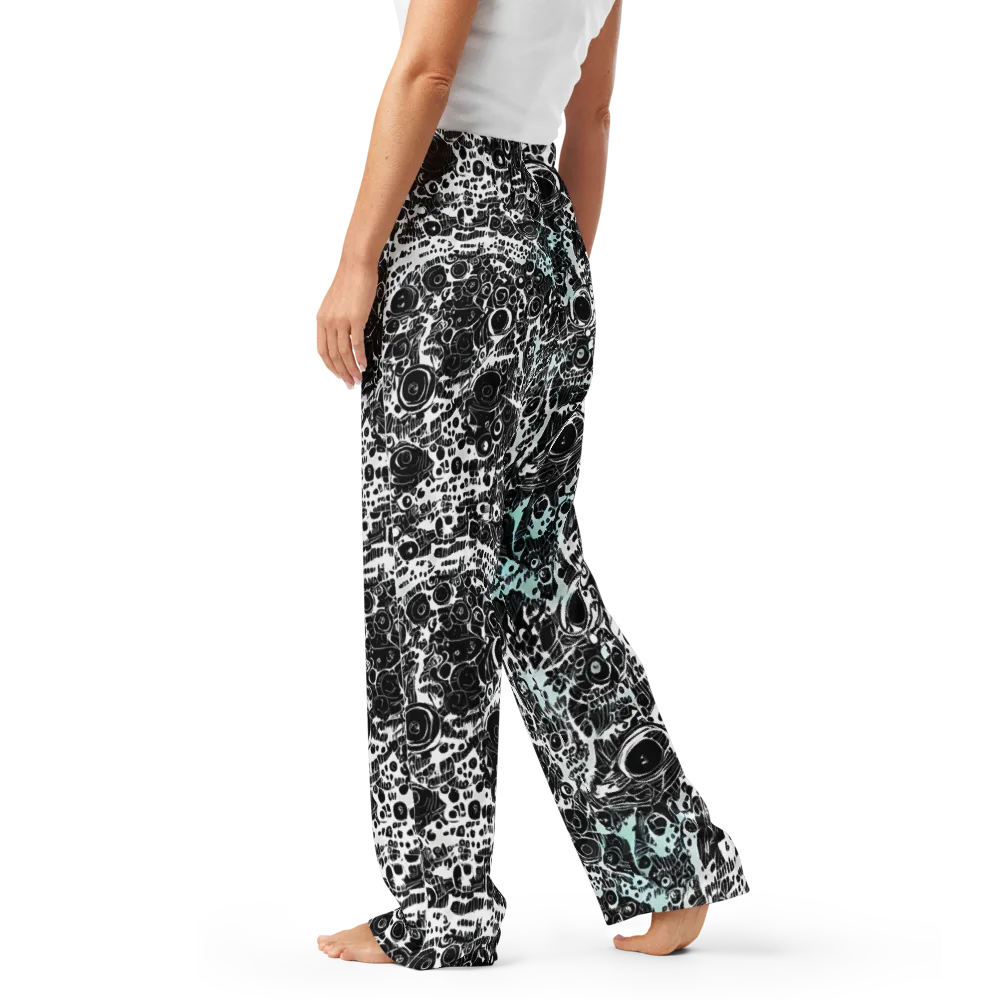 Static Bloom on Women's Pajama Pants — Left