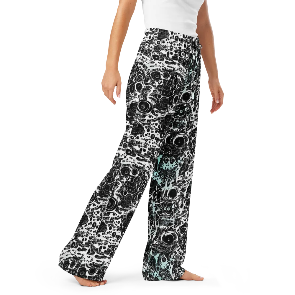 Static Bloom on Women's Pajama Pants — Right Front
