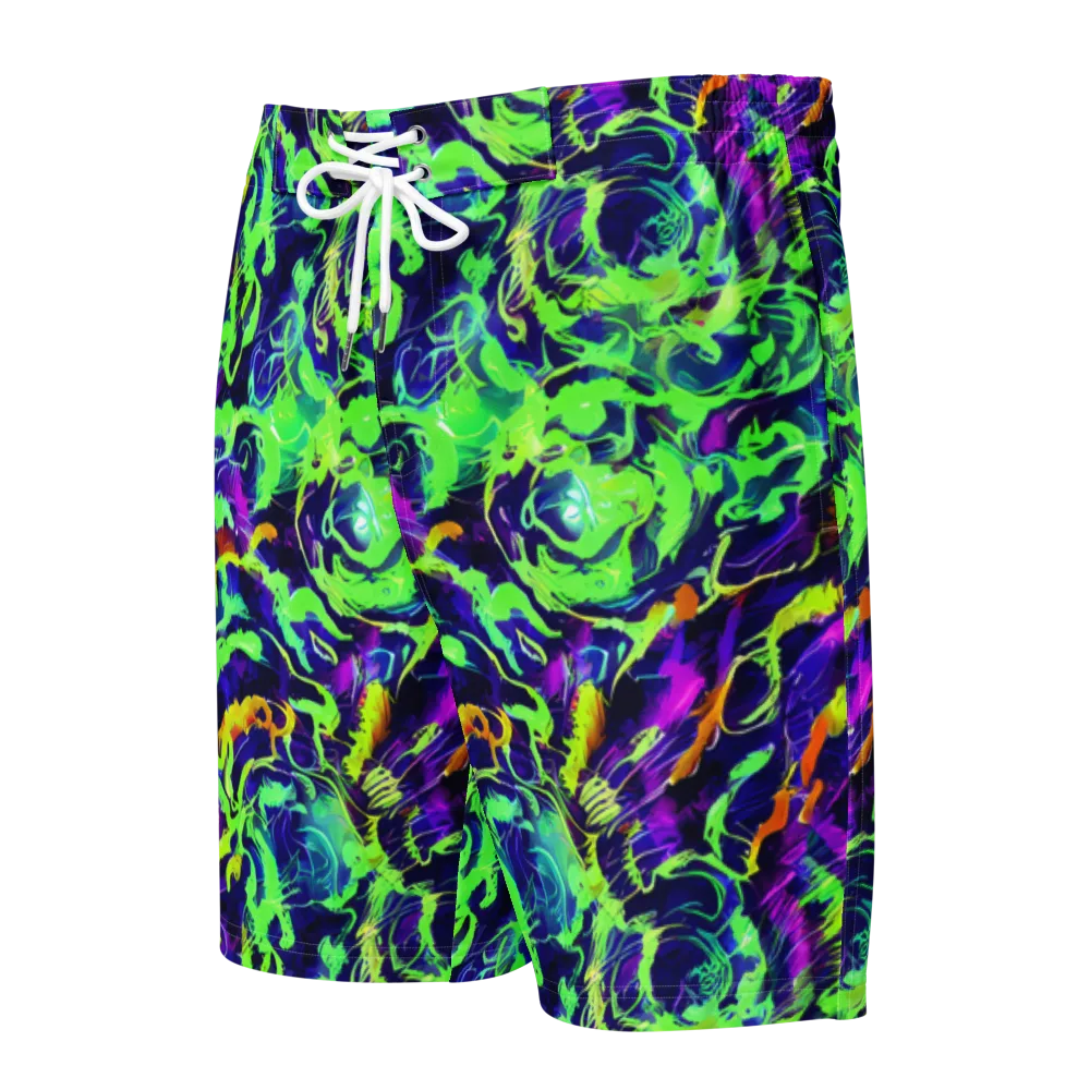 Lime After Midnight on Men's Board Shorts — Front